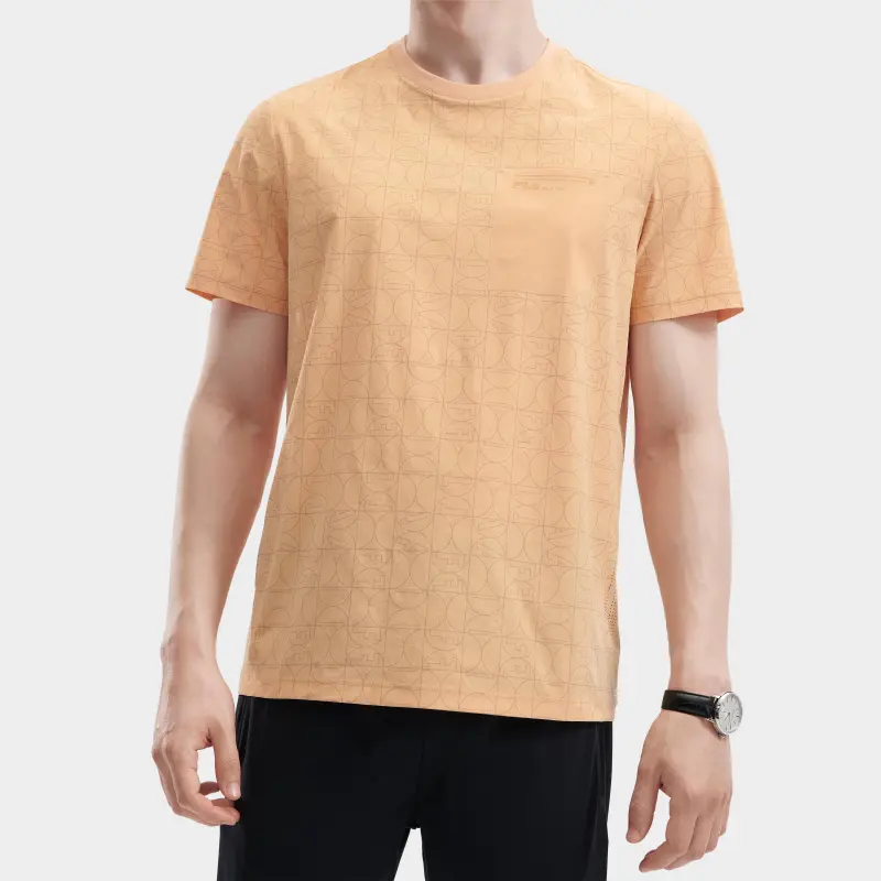 FILA T Shirts Men Flesh Pink Orange-3