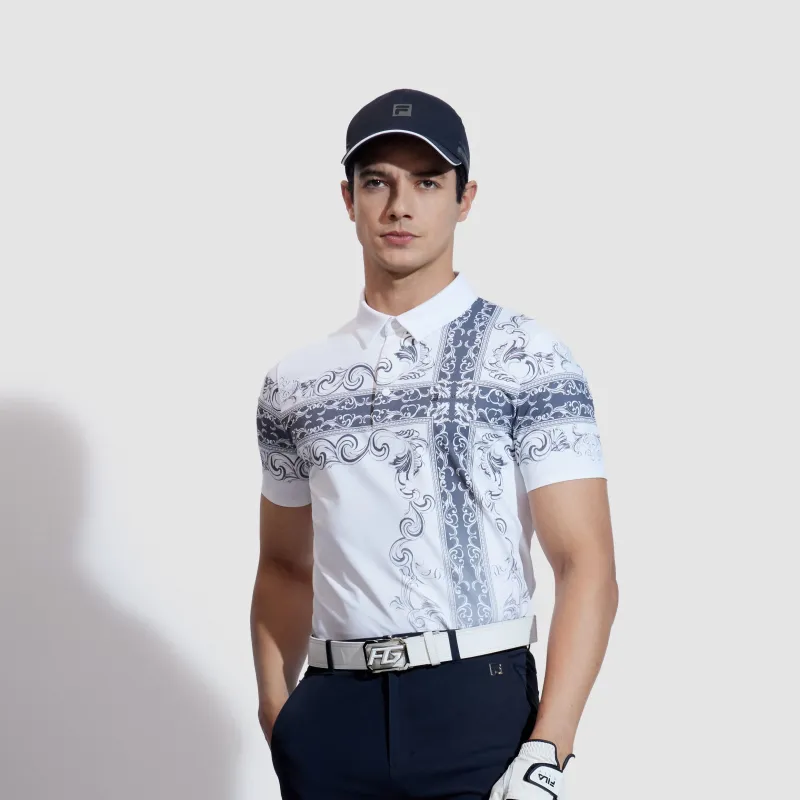 FILA Golf Series Polo Shirt Men's All Over Print-3