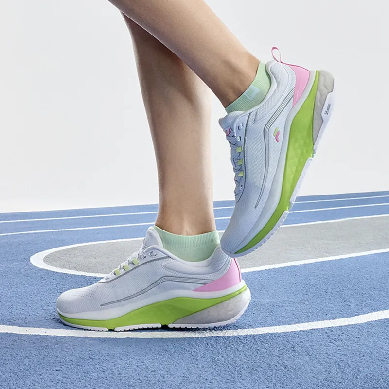 FILA SPD PANTHER 2 Breathable Low Top Casual Running Shoes Women's White-7