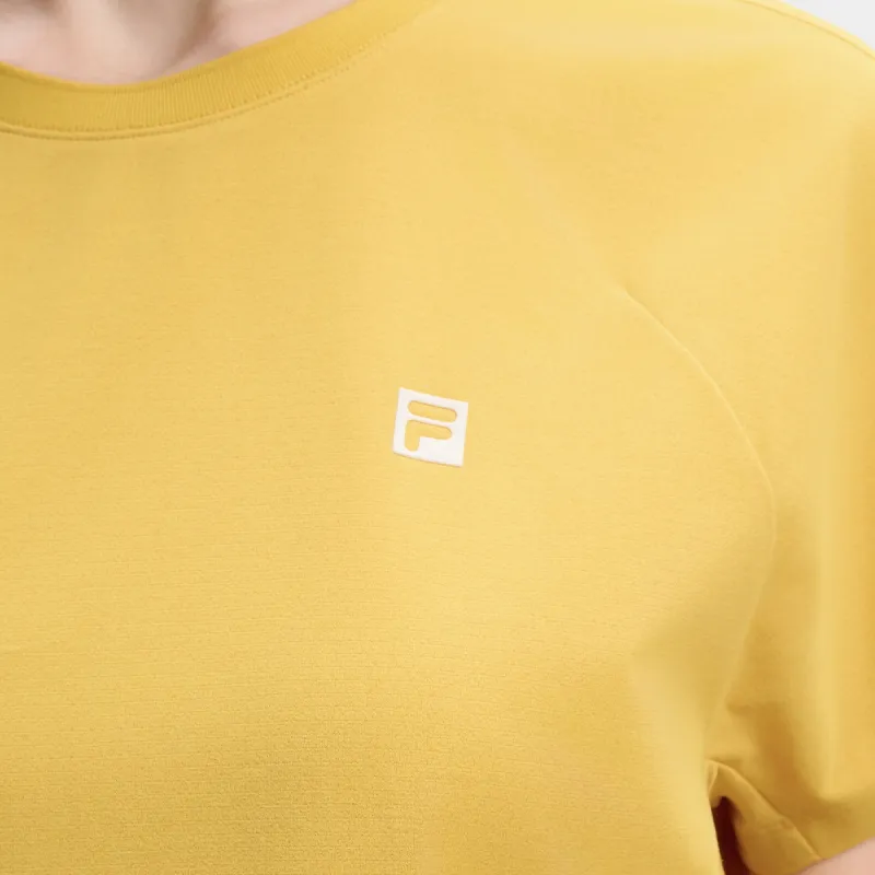 FILA x BBC EARTH T Shirt Women's Strawflower Yellow-3