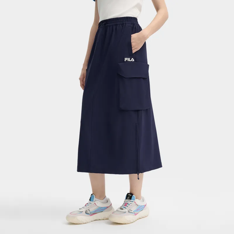 FILA Casual Short Skirts Women's Secret Mirror Blue-3