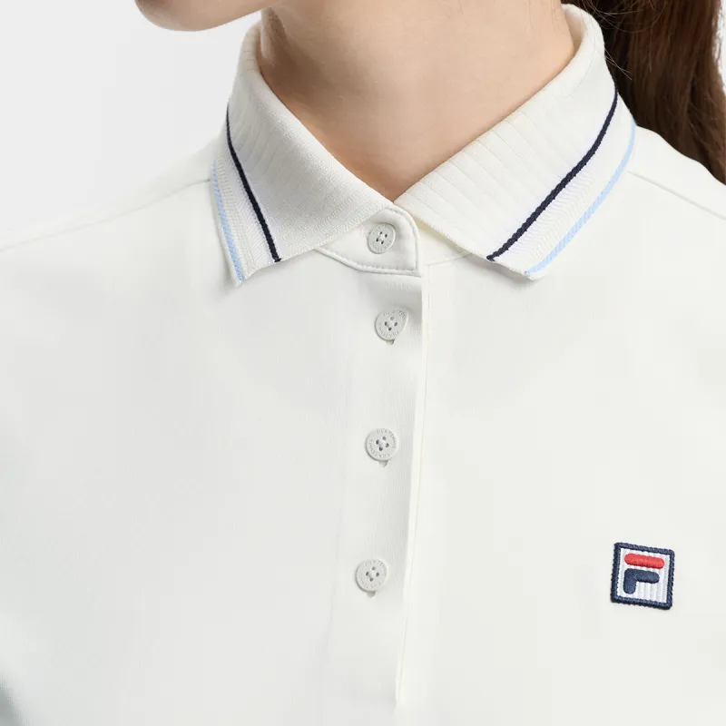 FILA Polo Shirt Women's Bright White-3