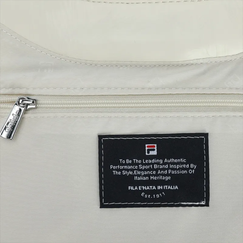FILA Polyurethane With Synthetic Leather Shoulder Bag Women's Cloud White-3