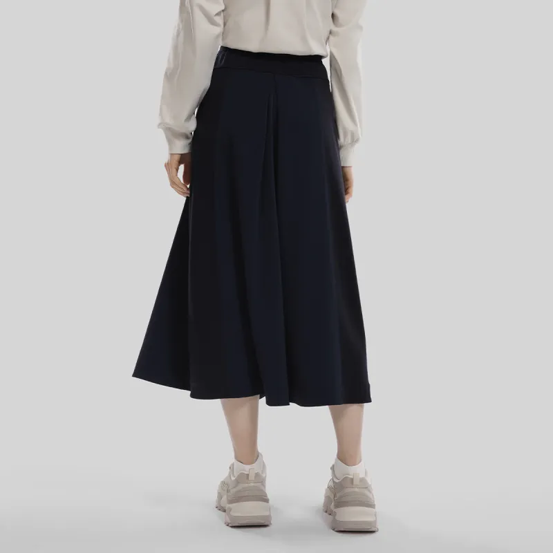 FILA Casual Long Skirt Women's Navy Blue-3