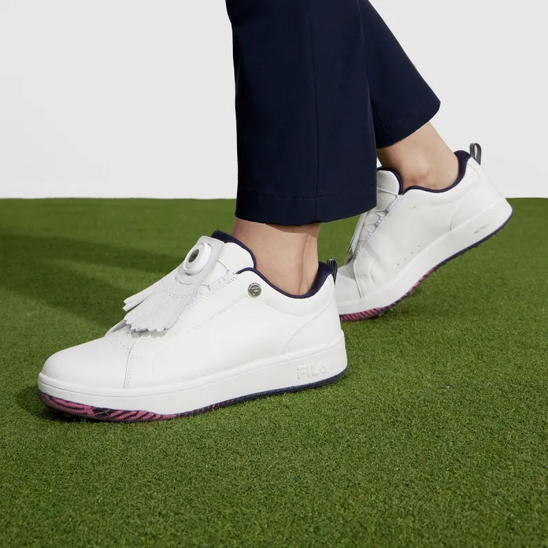 FILA GF 1911 Trainer Cushioned Slip Resistant Low Top Golf Shoes Women's Bright White-8