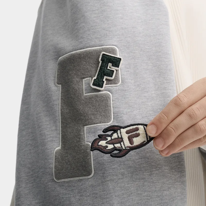 FILA Baseball Jacket Unisex Steam White-2