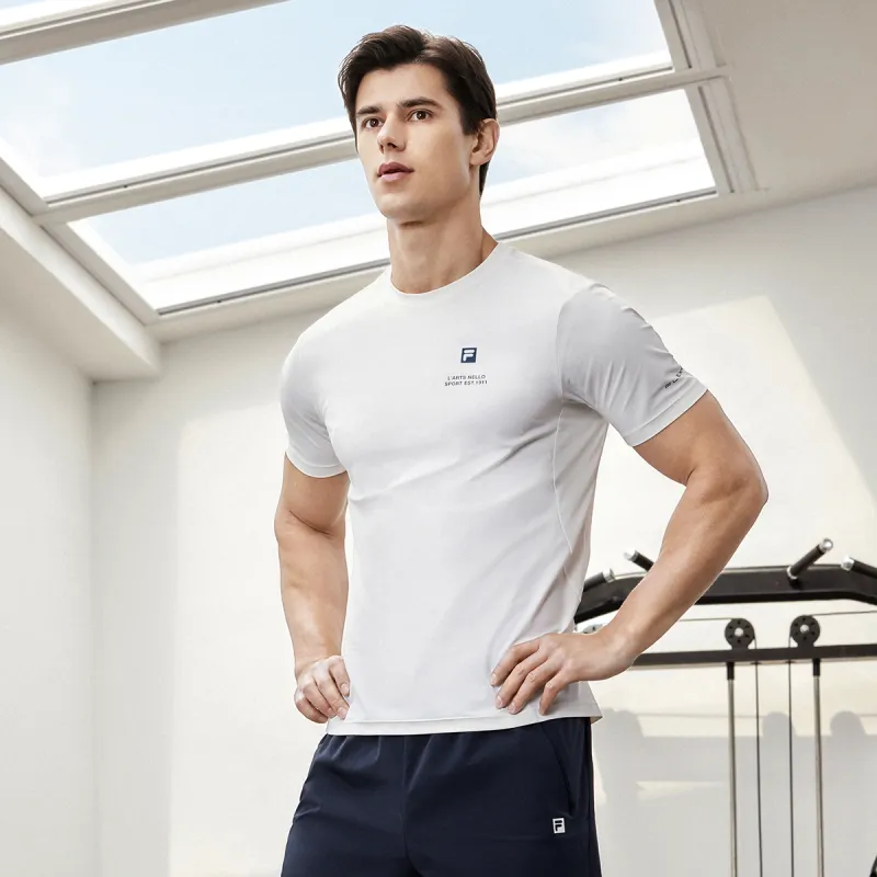 FILA T Shirt Men's Starlight White-4