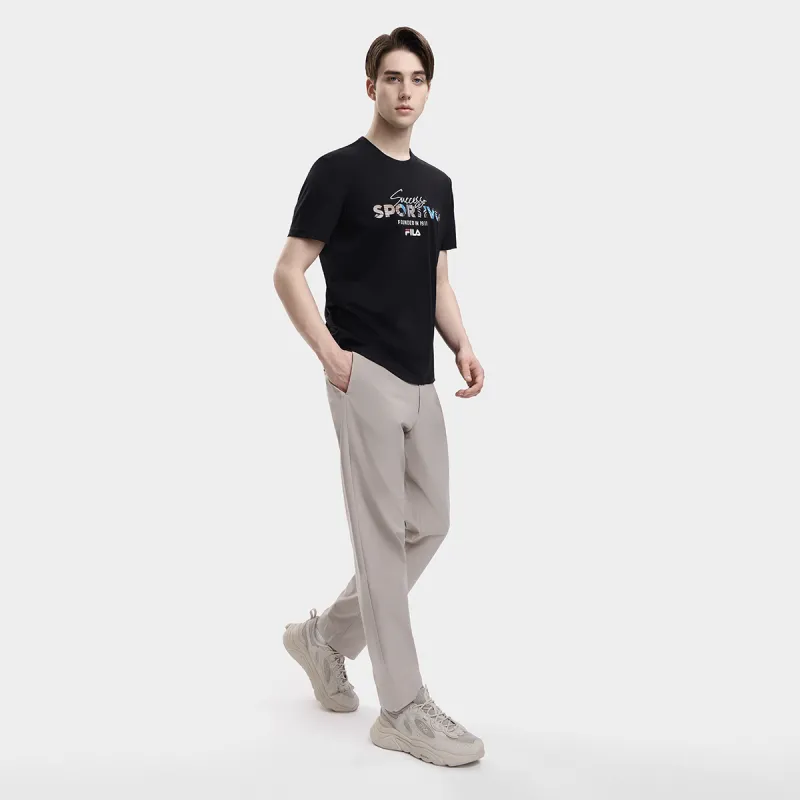FILA Set-in Sleeve T-Shirt Men's Jet Black-2