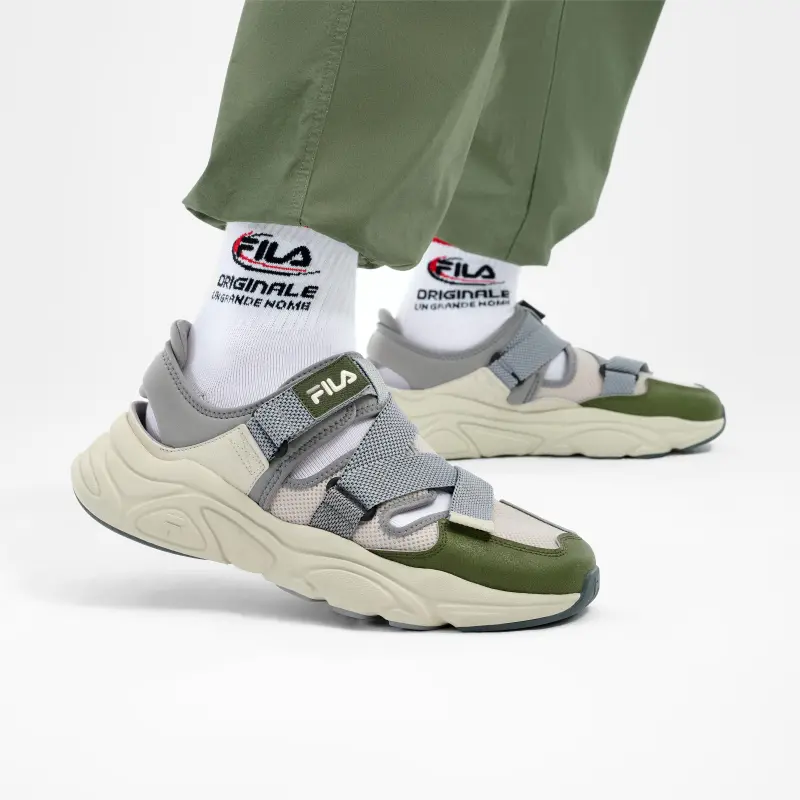FILA MARS SANDAL Breathable Beach Sandals Men's Sky Gray-5