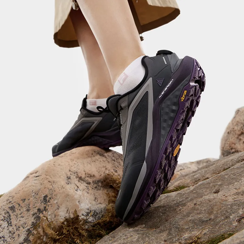 FILA BOA WOLF 2+ Anti Slip And Wear Resistant Breathable Low Top Outdoor Shoes Women's Shadow Black Gray-6