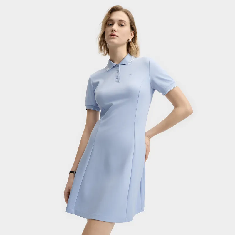 FILA Short Sleeved Dress Women's Brunson Blue-2
