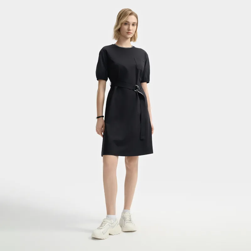 FILA Short Sleeved Dress Women's Legend Blue-5