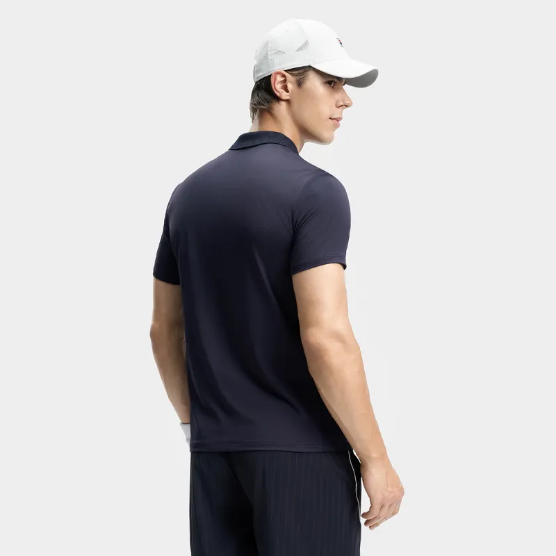 FILA Polo Shirt Men's RD Royal Blue-4