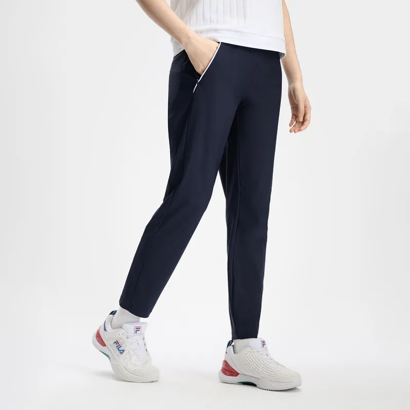 FILA Knitted Sweatpants Women's RD Royal Blue-3