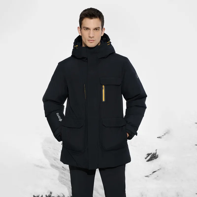 FILA Down Jacket Men's Pitch Black-3