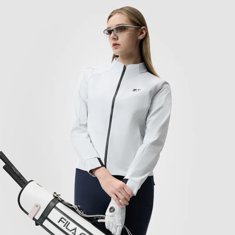 FILA Golf Series Windproof Windbreaker Jacket Women's Jade White-6