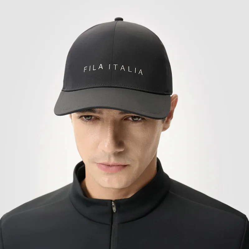 FILA Athletics Polyester Baseball Caps Men's Pitch Black-3