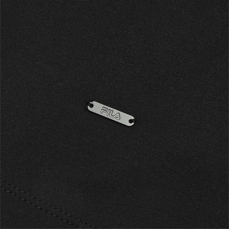 FILA WHITE T Shirt Men's Jet Black-7