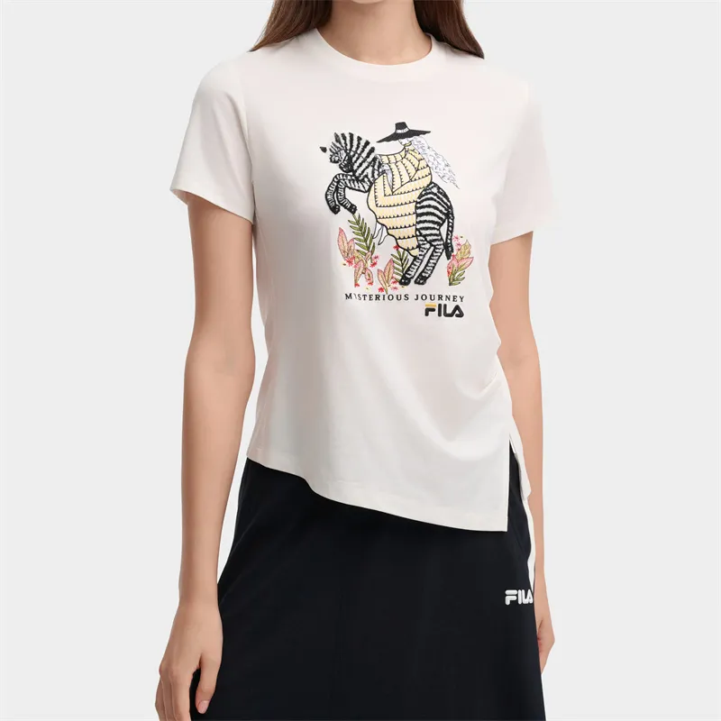 FILA T Shirt Women's Cloud White-2