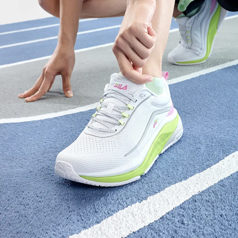 FILA SPD PANTHER 2 Breathable Low Top Casual Running Shoes Women's White-5