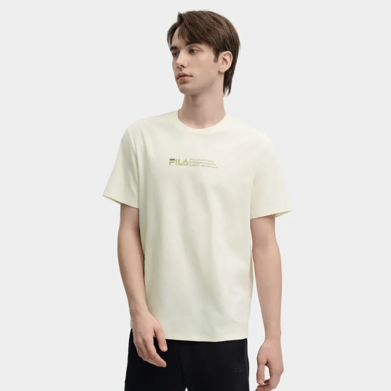 FILA T Shirt Men's Mist Lotus White-4