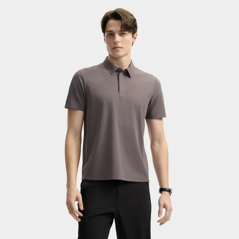 FILA Polo Shirt Men's Dark Fuchsia-2