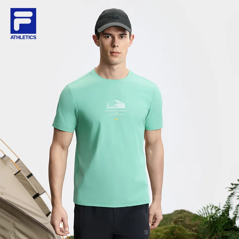 FILA EXPLORER T Shirt Men's Denim Blue BU-2