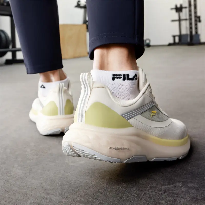 FILA NUVOLE 2 Slip Resistant Low Top Casual Running Shoes Men's White-6