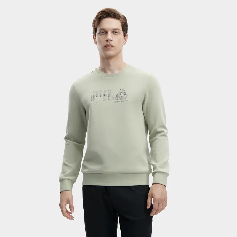 FILA Sweatshirt Men's Blue Gray Green-3