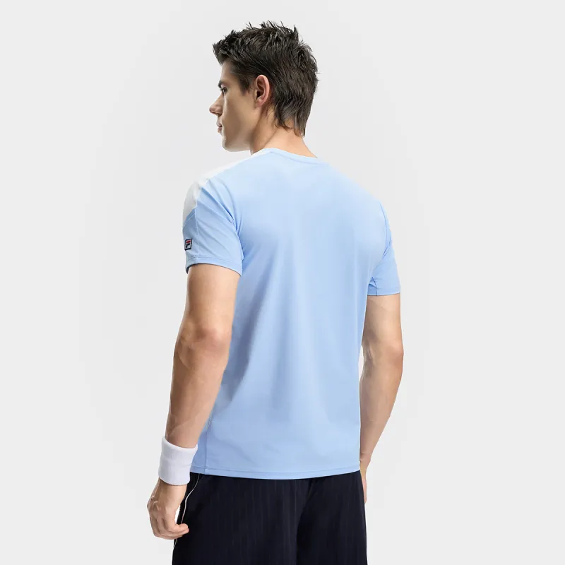 FILA T Shirts Men Bell Blue-6