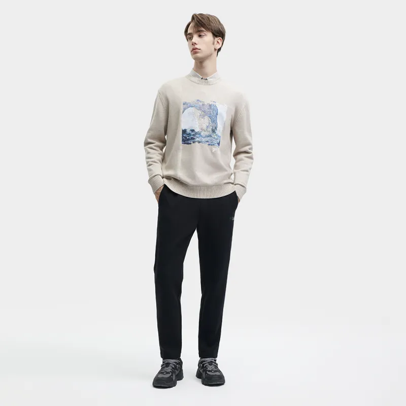 FILA Knitwear Men's Soft Khaki Heather Gray-4
