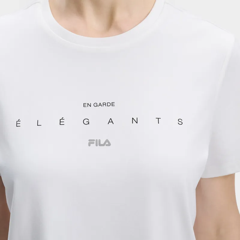 FILA T Shirt Women's Jade White-3