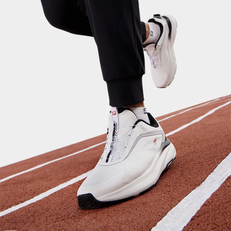 FILA BOA NUVOLE 2 Anti Slip And Wear Resistant Breathable Low Top Running Shoes Men's Outstanding White-7