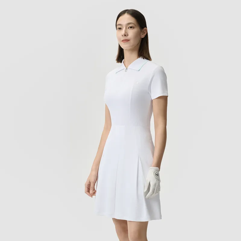 FILA Golf Series Short Sleeved Dress Women's Jade White WT-3