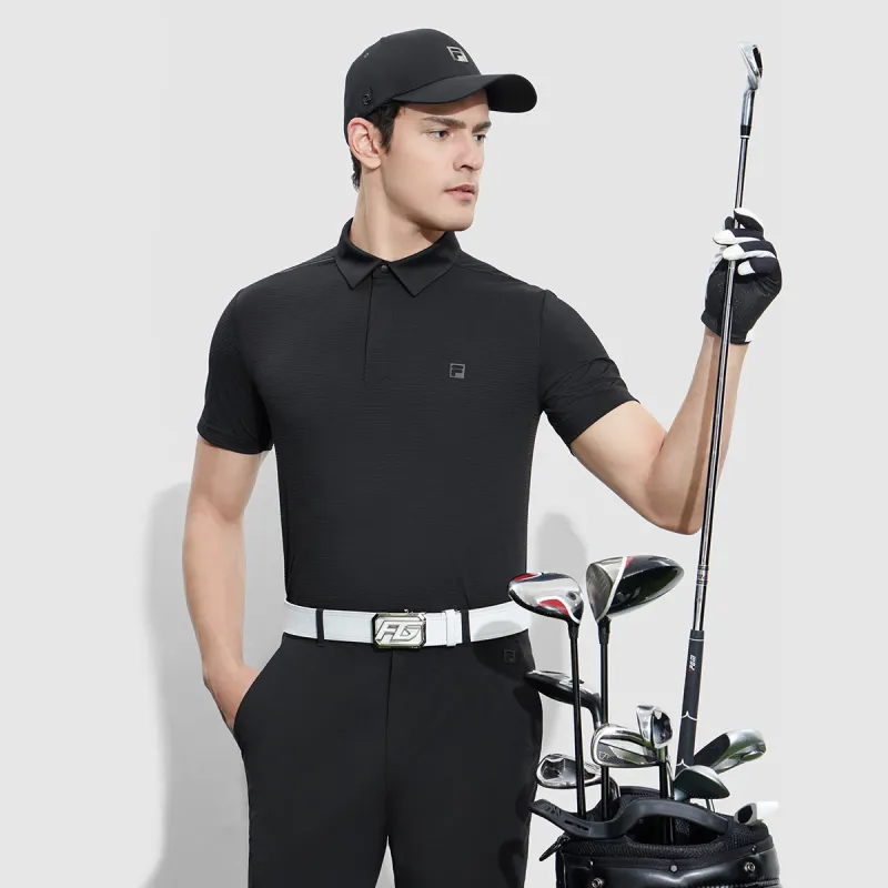 FILA Polo Shirt Men's Pitch Black-3