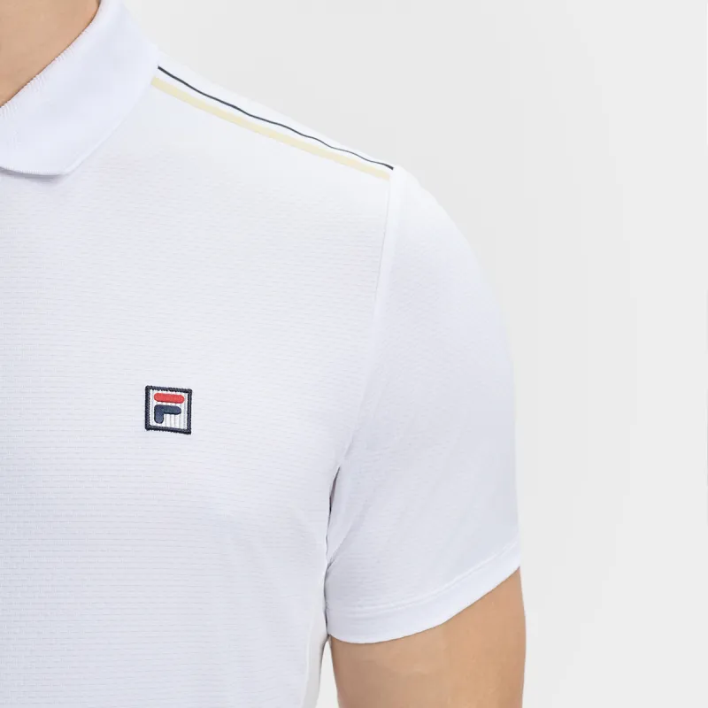 FILA Polo Shirts Men Bright White-7