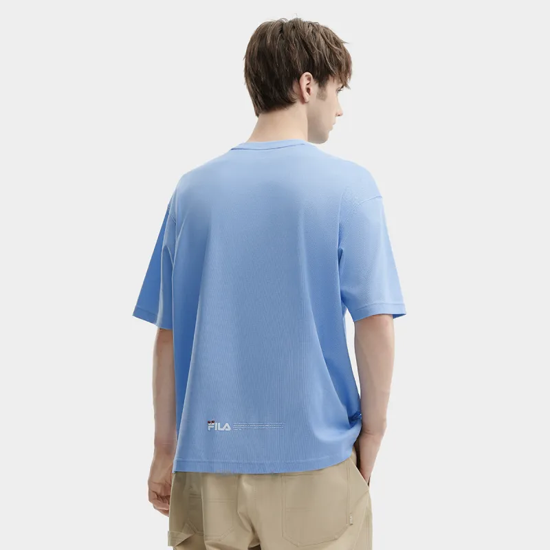 FILA SS24 T-Shirt Men's Cloudy Mountain Blue-2