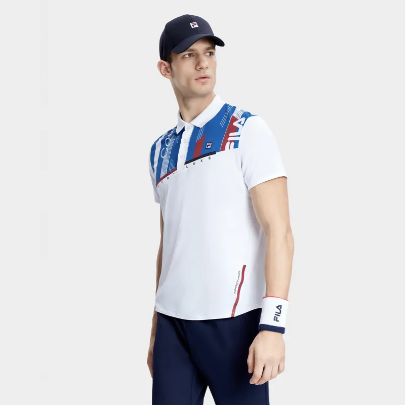 FILA Polo Shirt Men's Jade White-2