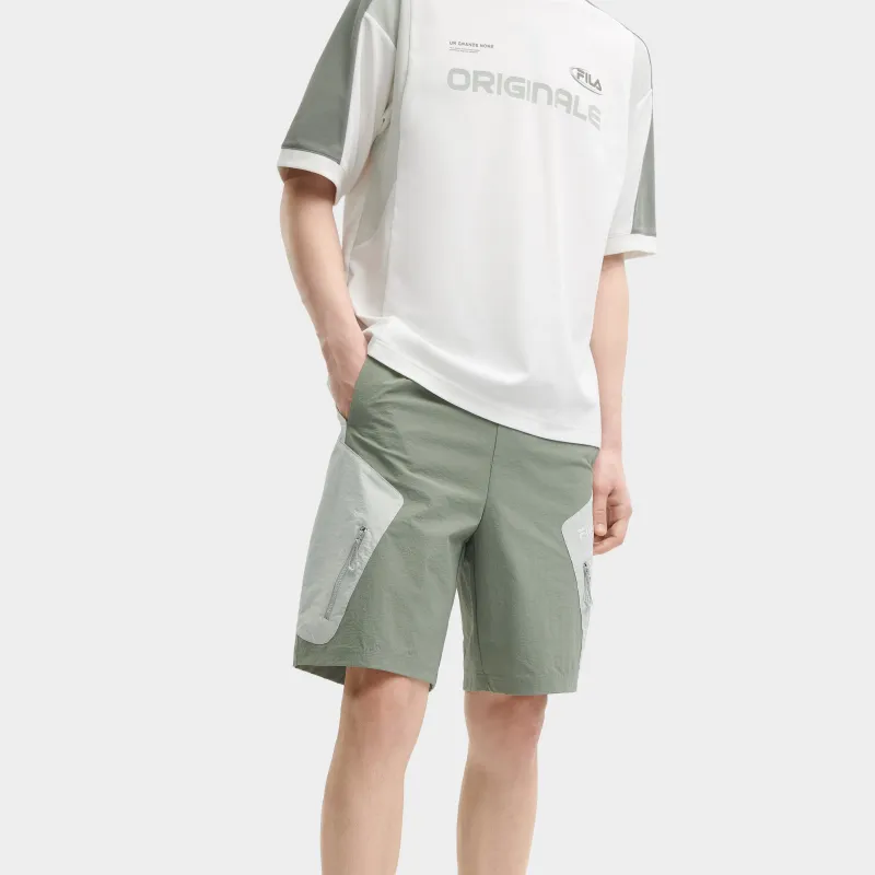 FILA Casual Shorts Men Pine Resin Green-2