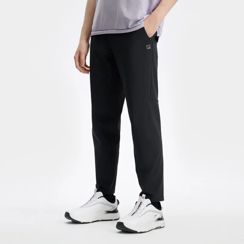 FILA Knitted Sweatpants Men Pitch Black-4
