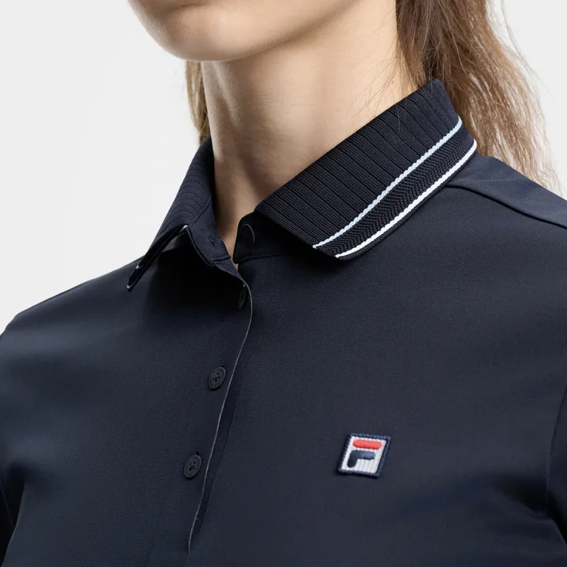 FILA Polo Shirt Women's RD Royal Blue-4