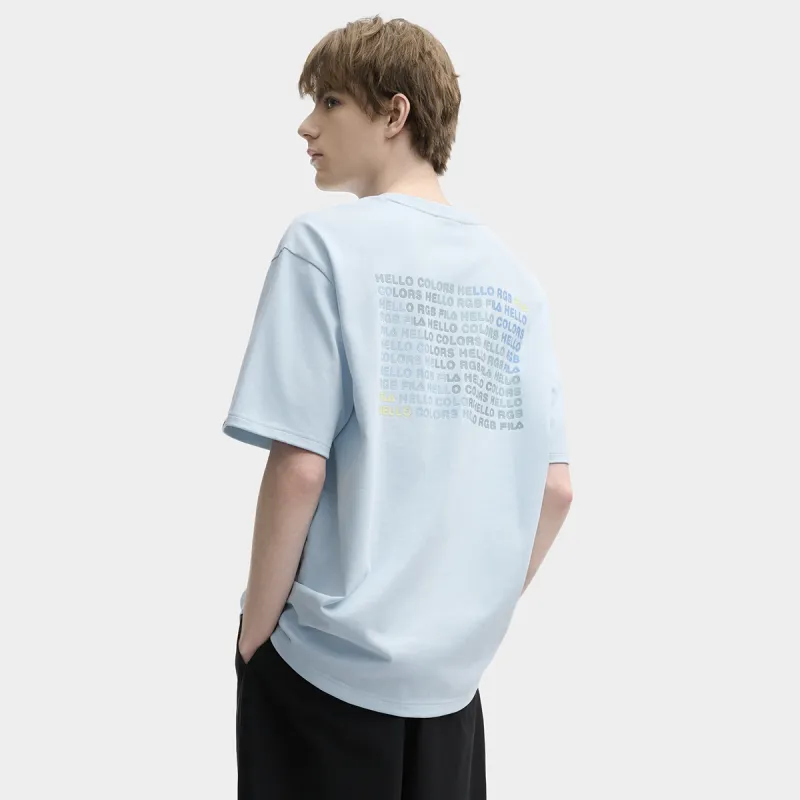 FILA ORIGINALE T Shirt Unisex Sky Clear Blue-3