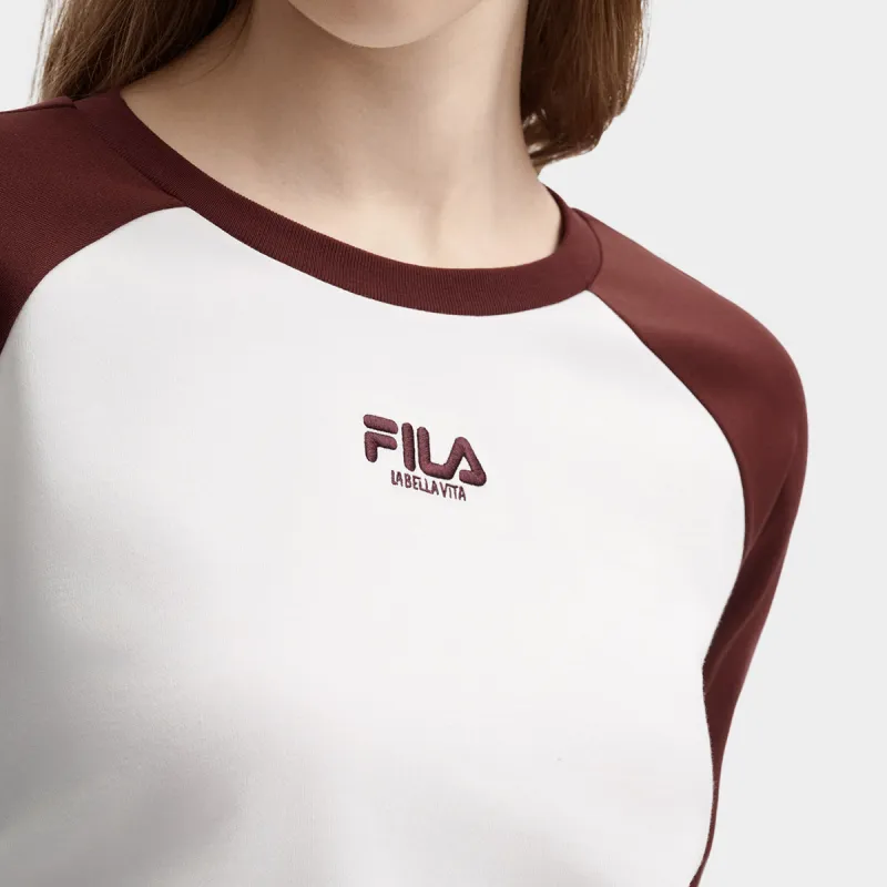 FILA T Shirt Women's Terracotta Red Brown-2