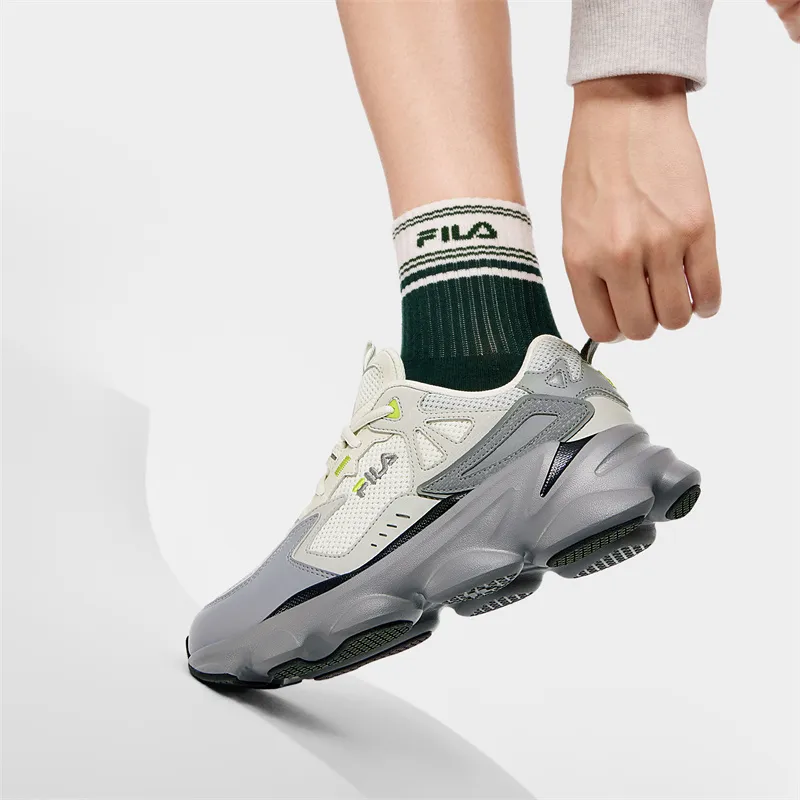 FILA Vintage Collection Anti Slip Wear Resistant Low Top Casual Shoes Women's Haze Gray/Alloy Gray-6