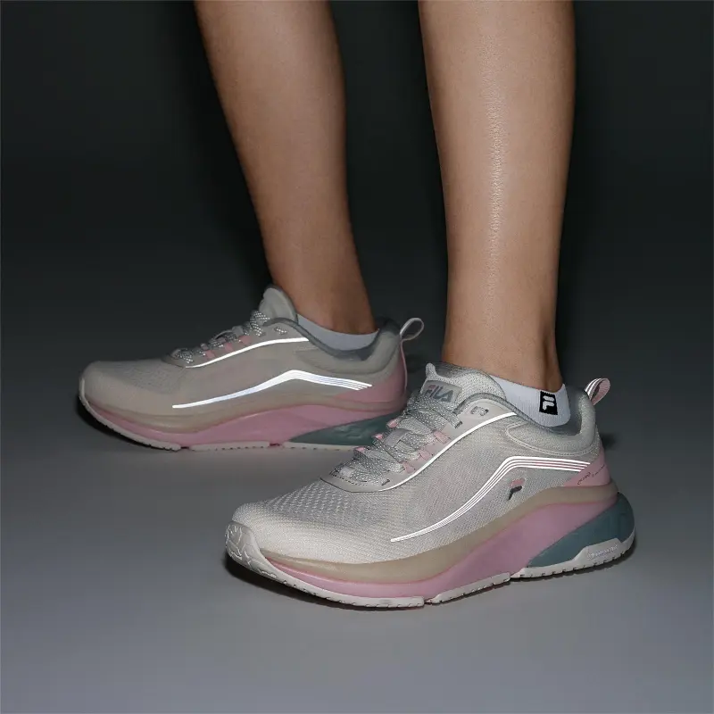 FILA Cushioning, Slip Resistant, And Breathable Low Top Casual Running Shoes Women's White-9