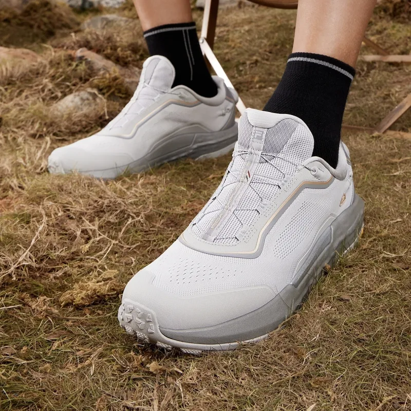 FILA BOA EXPLORER 2 Slip Resistant Breathable Low Top Outdoor Shoes Men's Lunar Rock Gray-7