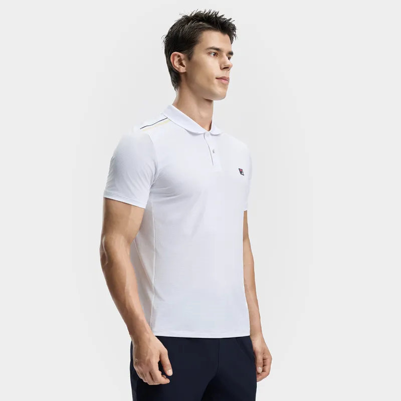 FILA Polo Shirts Men Bright White-3