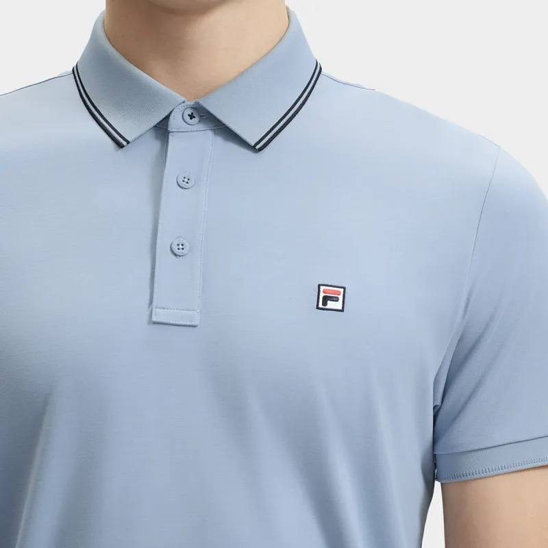 FILA Polo Shirt Men's Bamboo Prosperity Blue-3