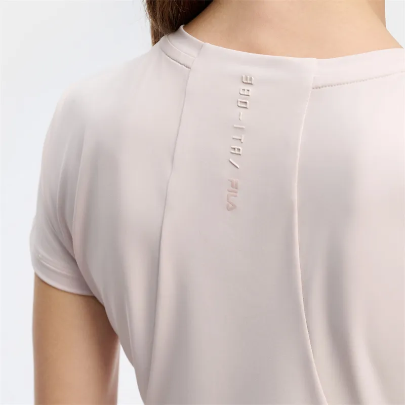 FILA T Shirts Women's Light Clam Pink-3