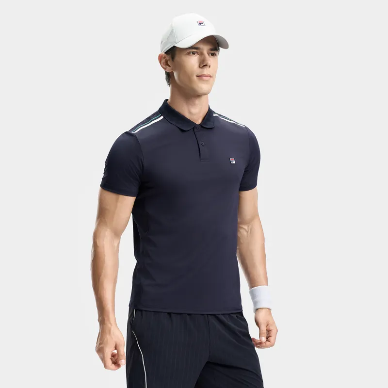 FILA Polo Shirt Men's RD Royal Blue-5
